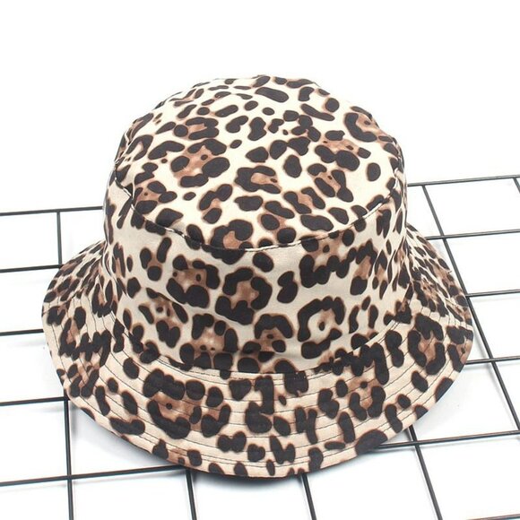 Leopard Print Bucket Hat - Picture 2 of 3